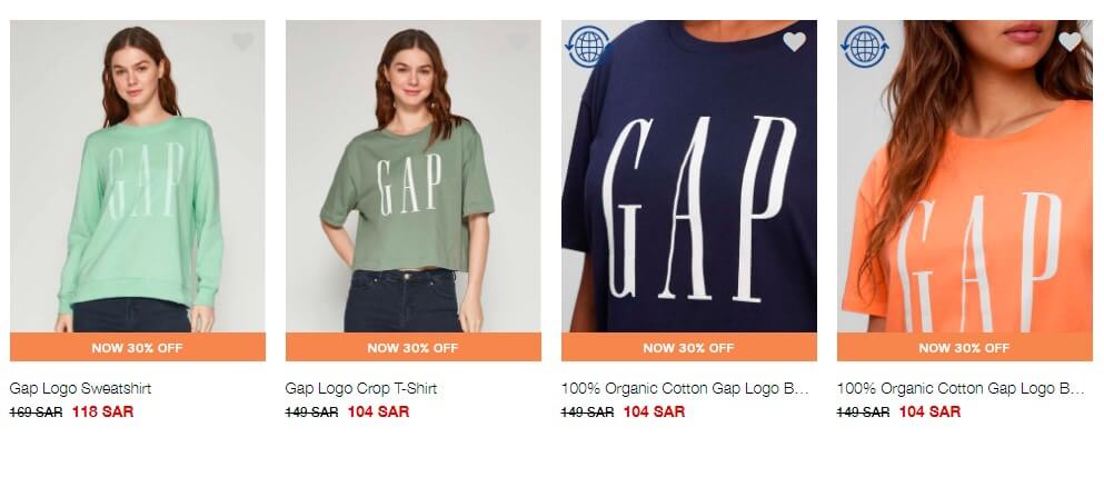30% discount on all store + 15% using Gap coupon