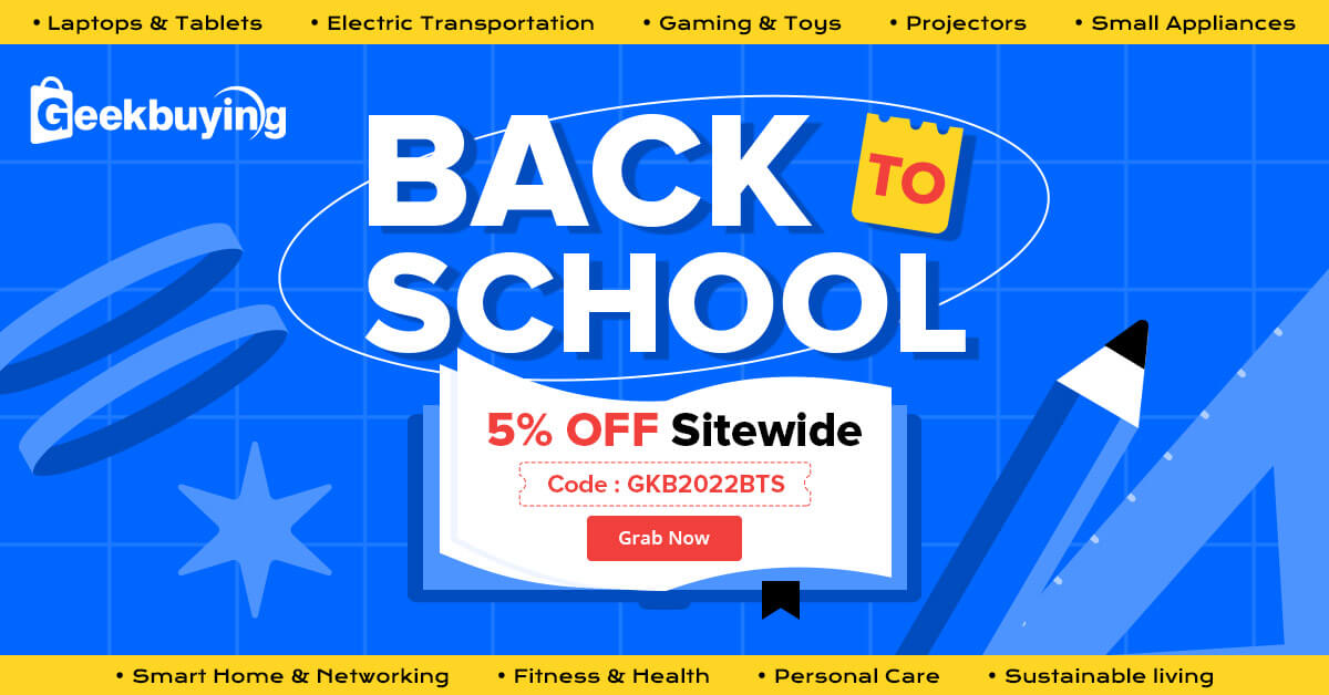 Geekbuying discount code - back to School