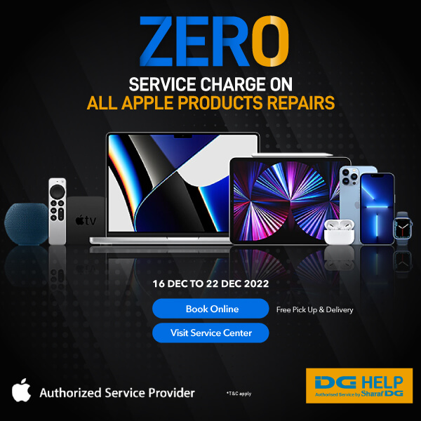 Zero service charge on all Apple products repair! Limited time offer