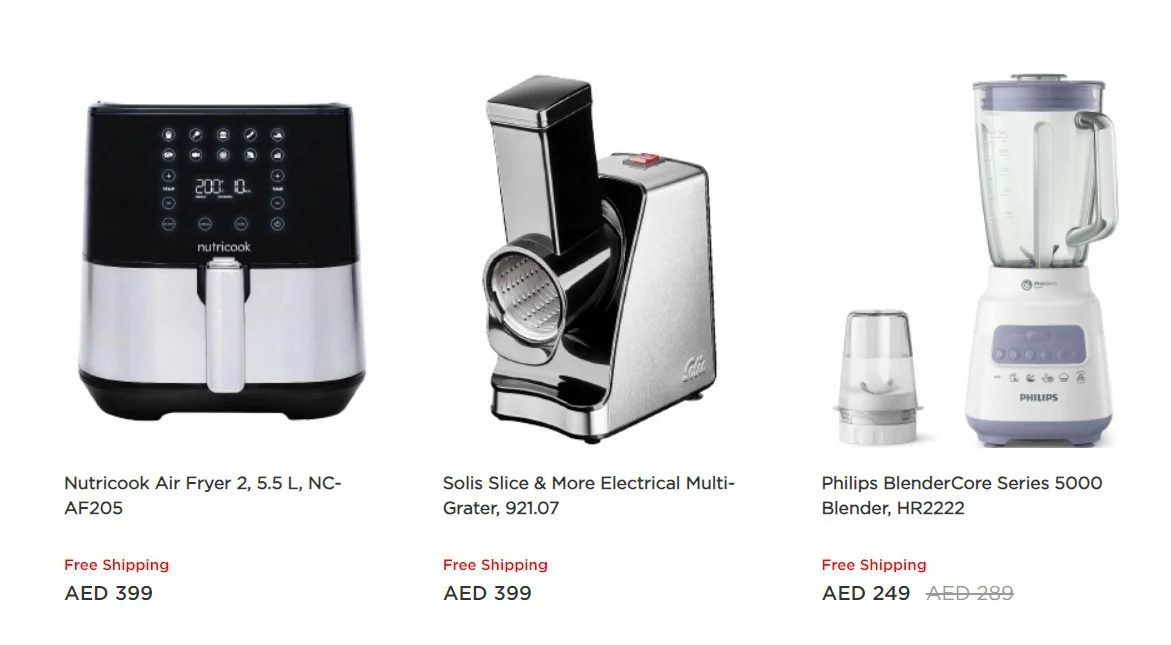 Small and Large appliances are available at Better Home online store
