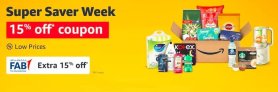 Super Saver Week: Up to 40% OFF + Extra 15% OFF + Extra 15% off with FAB