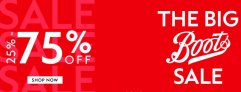 Super offer from Boots Pharmacies: Discount up to 75% + 10% extra discount